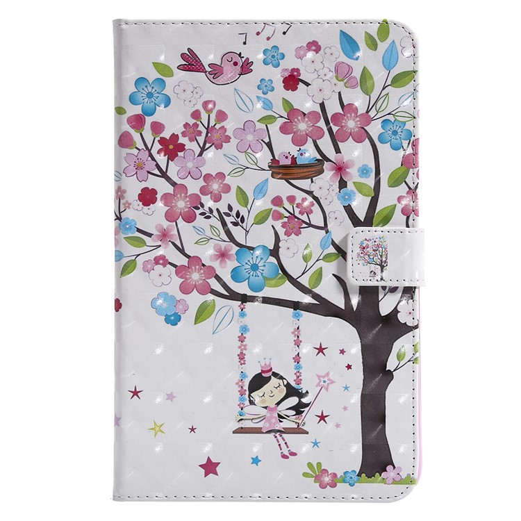 

Pattern Printing [Wallet Stand] Leather Tablet Case for Samsung Galaxy Tab A 8.0 (2018) SM-T387 - Flowered Tree, Galaxy Tab A 8.0 (2018)