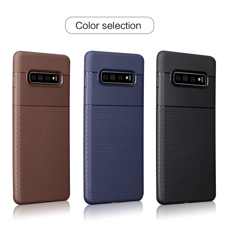 Triangle Pattern TPU Case for Samsung Galaxy S10 - Black-11