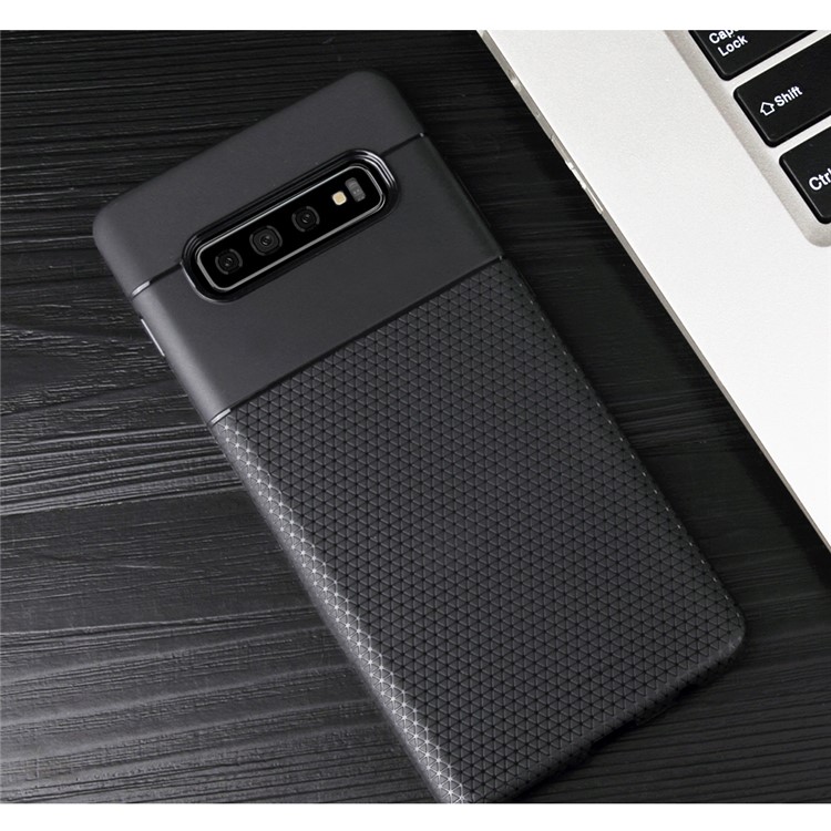 Triangle Pattern TPU Case for Samsung Galaxy S10 - Black-5