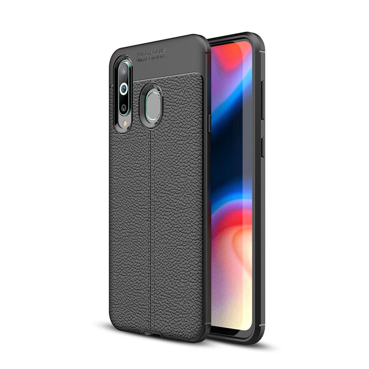 

Litchi Grain Soft TPU Protective Phone Case for Samsung Galaxy A8s - Black, Galaxy A8s