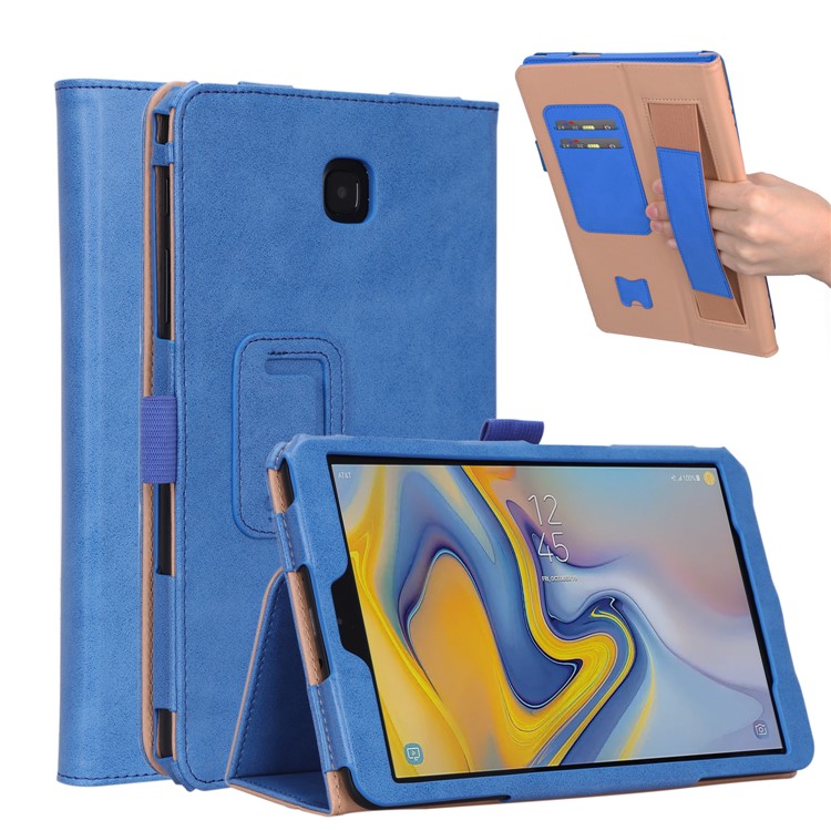 

Retro Style PU leather Protective Shell for Samsung Galaxy Tab A 8.0 (2018) T387 - Blue, Galaxy Tab A 8.0 (2018)