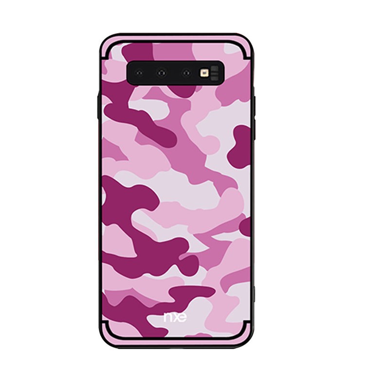 NXE Camouflage Pattern TPU Cover for Samsung Galaxy S10 - Rose-1