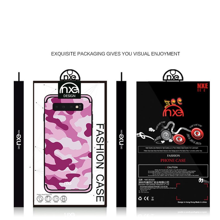 NXE Camouflage Pattern TPU Cover for Samsung Galaxy S10 - Rose-6