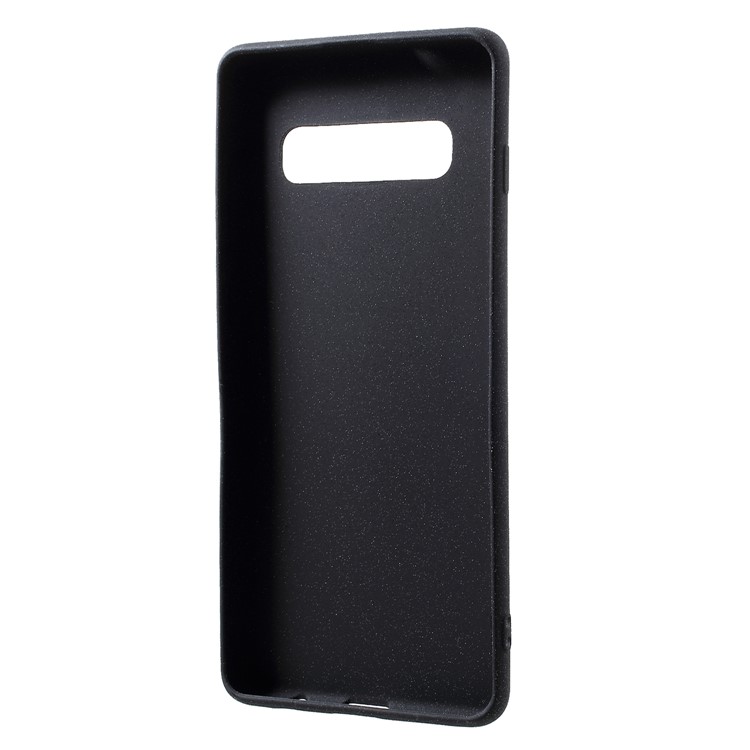Skin-touch Matte TPU Protection Cover for Samsung Galaxy S10 - Black-2