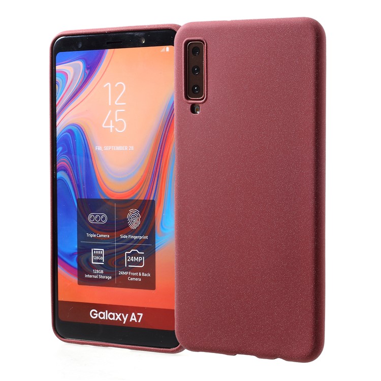

Skin-touch Matte TPU Protection Case for Samsung Galaxy A7 (2018) - Wine Red, Galaxy A7 (2018)