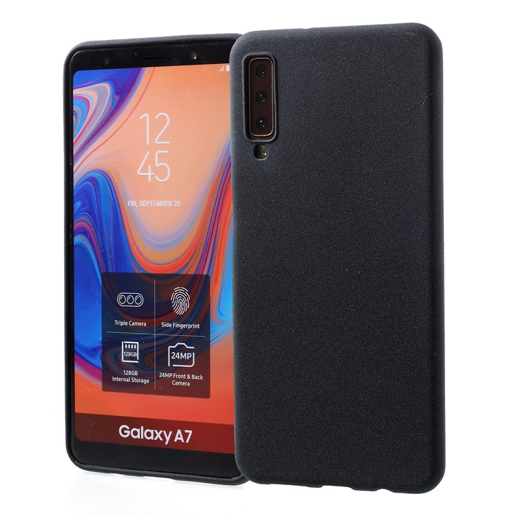 

Матовый Защитный Чехол Для Samsung Galaxy S7 (2018) - Черный, Galaxy A7 (2018)