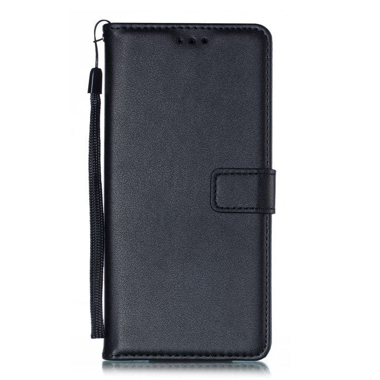 Wallet Stand Leather Case with Strap for Samsung Galaxy A9 (2018) / A9 Star Pro / A9s - Black-3