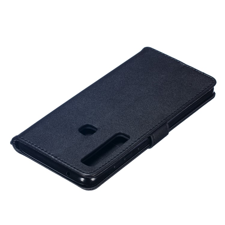 Wallet Stand Leather Case with Strap for Samsung Galaxy A9 (2018) / A9 Star Pro / A9s - Black-7