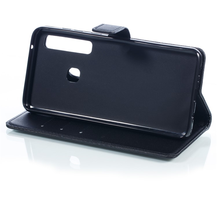 Wallet Stand Leather Case with Strap for Samsung Galaxy A9 (2018) / A9 Star Pro / A9s - Black-8