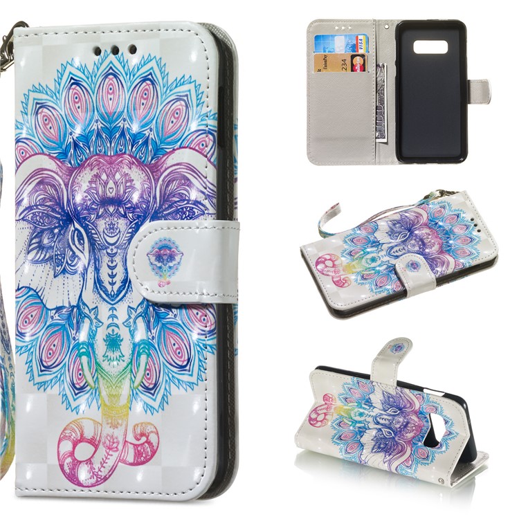 

Light Spot Decor Patterned Leather Wallet Case for Samsung Galaxy S10e - Abstract Animal, Galaxy S10e