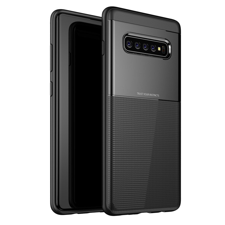 

TPU+PC Phone Case Back Cover for Samsung Galaxy S10 Plus - Black, Galaxy S10 Plus