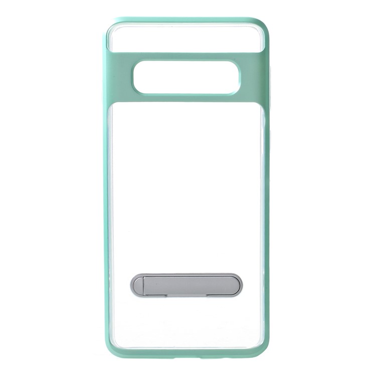 Гибридный чехол с подставкой для пк + tpu для samsung galaxy s10 plus - зеленый