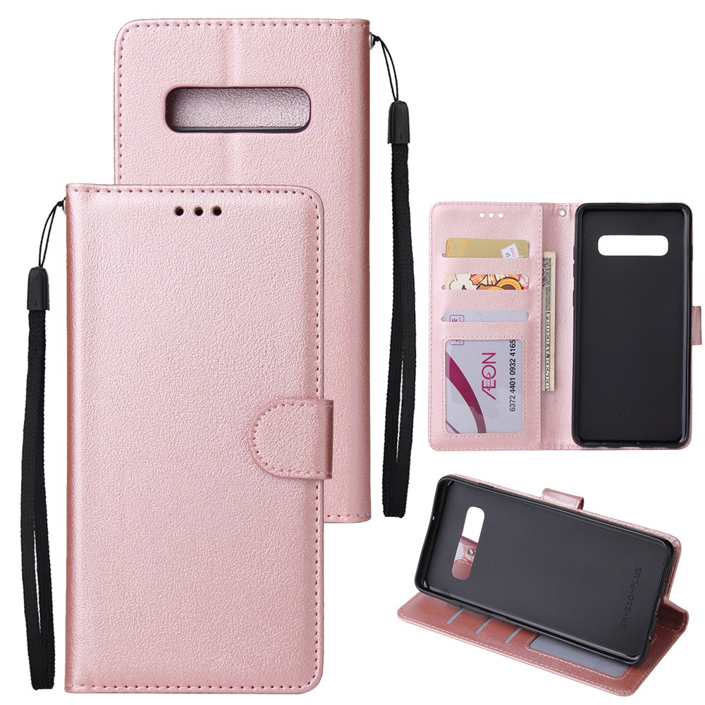 Магнитный кожаный чехол-подставка для samsung galaxy s10 plus
