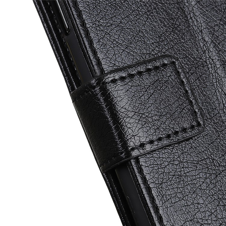 Nappa Texture Wallet Stand Leather Case for Samsung Galaxy M10 - Black-6