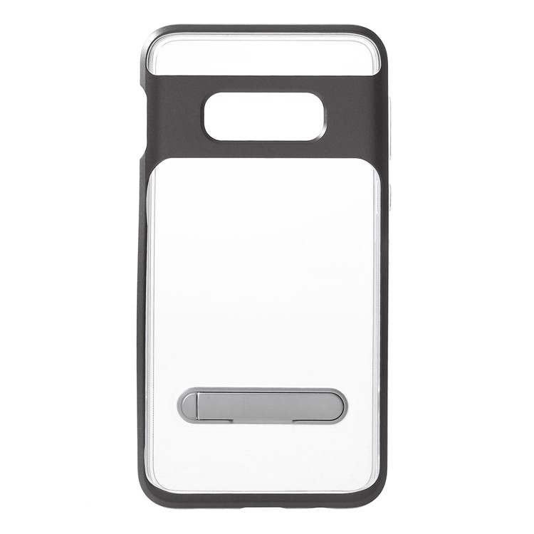 

Hybrid Clear Back PC + TPU Kickstand Case for Samsung Galaxy S10e - Grey, Galaxy S10e