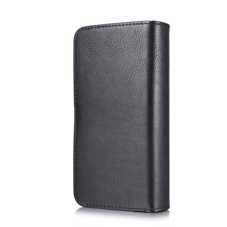 Dg. Case de Estilo de Billetera de Cuero Ming Split Para Samsung Galaxy S10 Plus - Negro