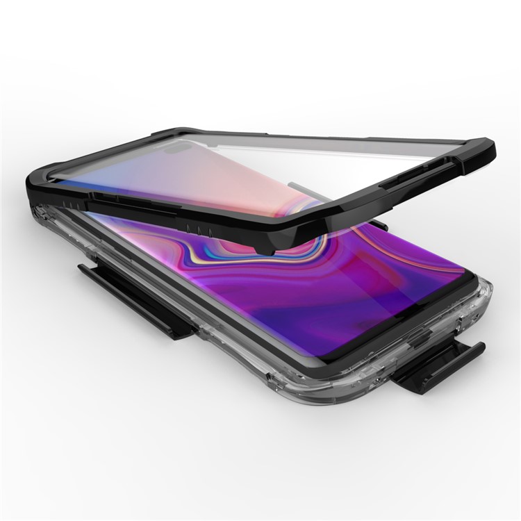 Cubierta De Teléfono A Prueba De Agua De 10 M Para Samsung Galaxy S10, Además De Caja A Prueba De Suciedad / Polvo / Nieve - Negro-2