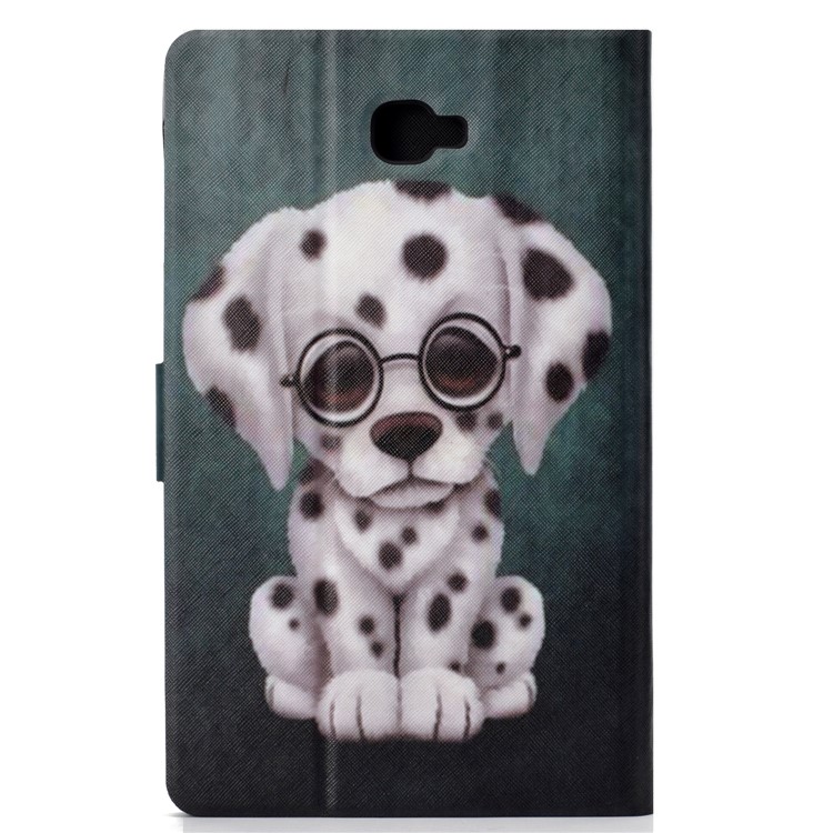 Patterned PU Leather Flip Case Cover for Samsung Galaxy Tab A 10.1 (2016) - Dog-3