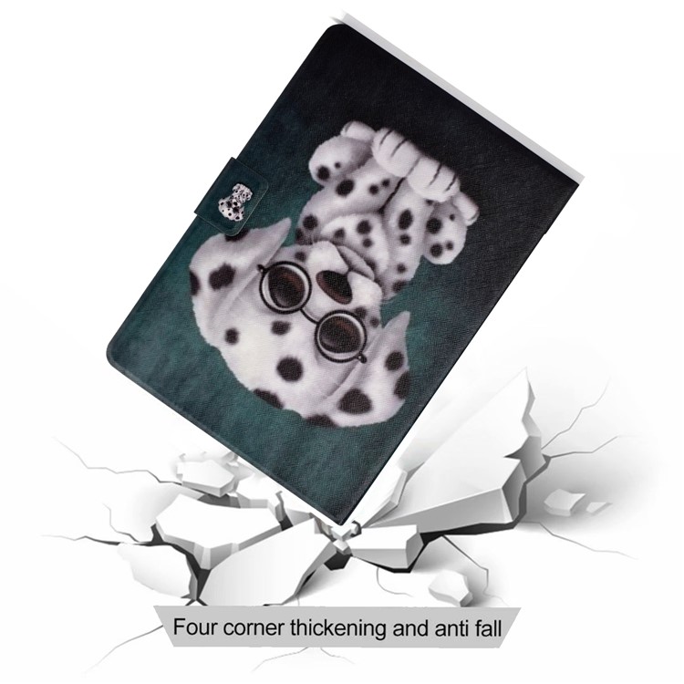 Patterned PU Leather Flip Case Cover for Samsung Galaxy Tab A 10.1 (2016) - Dog-8