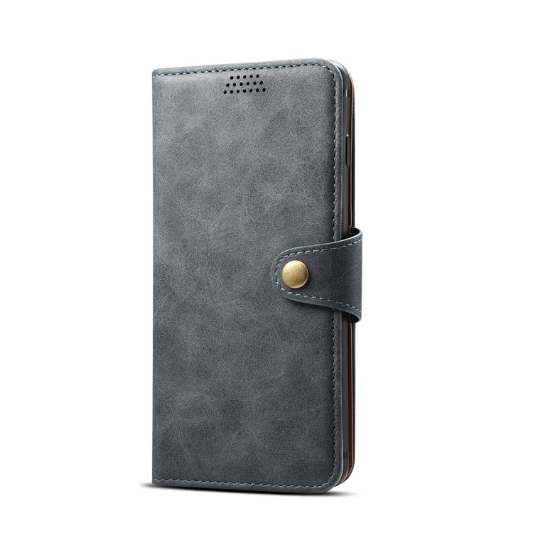 Leather Wallet Stand Mobile Case for Samsung Galaxy S10 - Grey-3