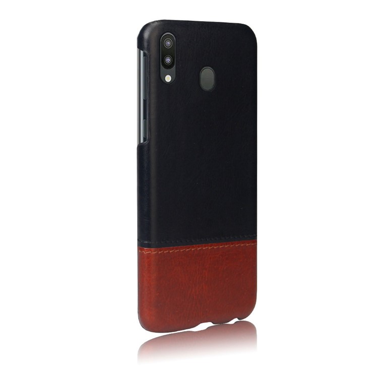 KSQ Bi-color Splicing PU Leather Coated PC Shell Case for Samsung Galaxy M20-3