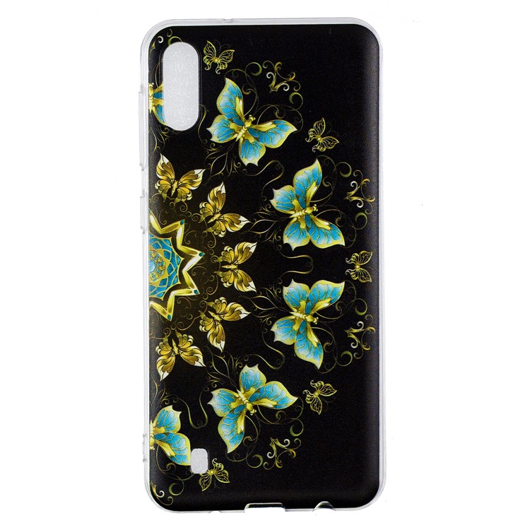 Pattern Printing Soft TPU Phone Case for Samsung Galaxy M10 - Colorized Butterflies-2