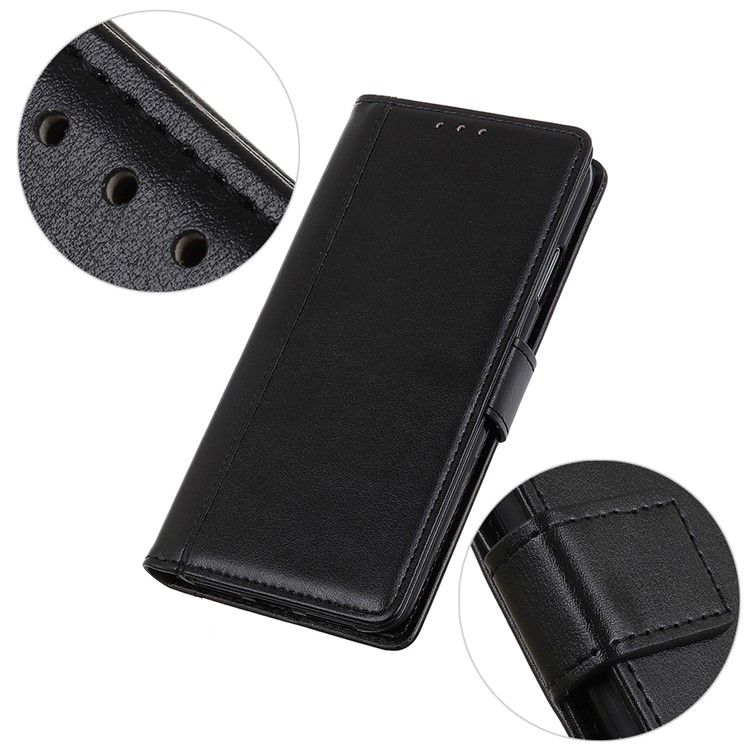 Wallet Stand Leather Cell Phone Cover for Samsung Galaxy M10 - Black-9