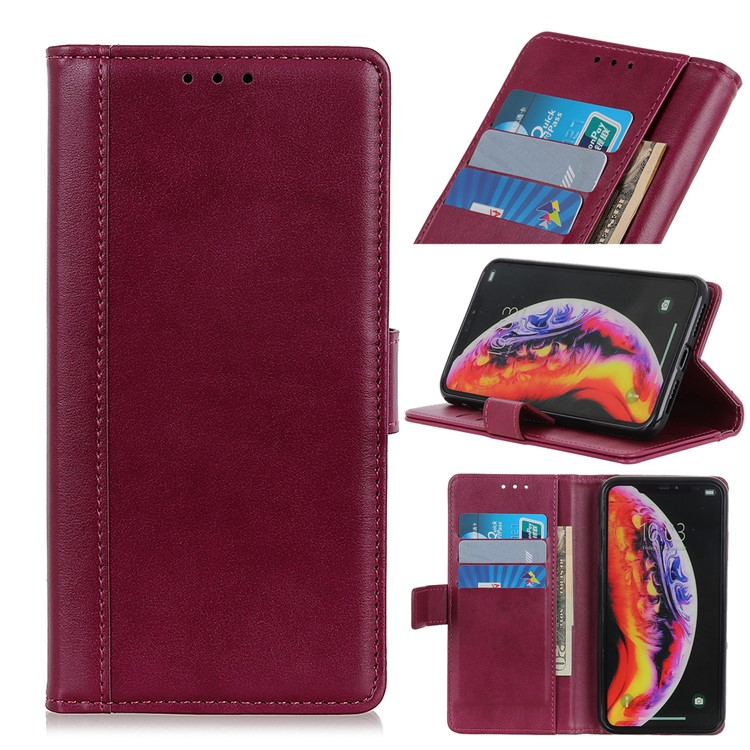 

Wallet Stand Leather Case Accessory for Samsung Galaxy M20 - Wine Red, Galaxy M20