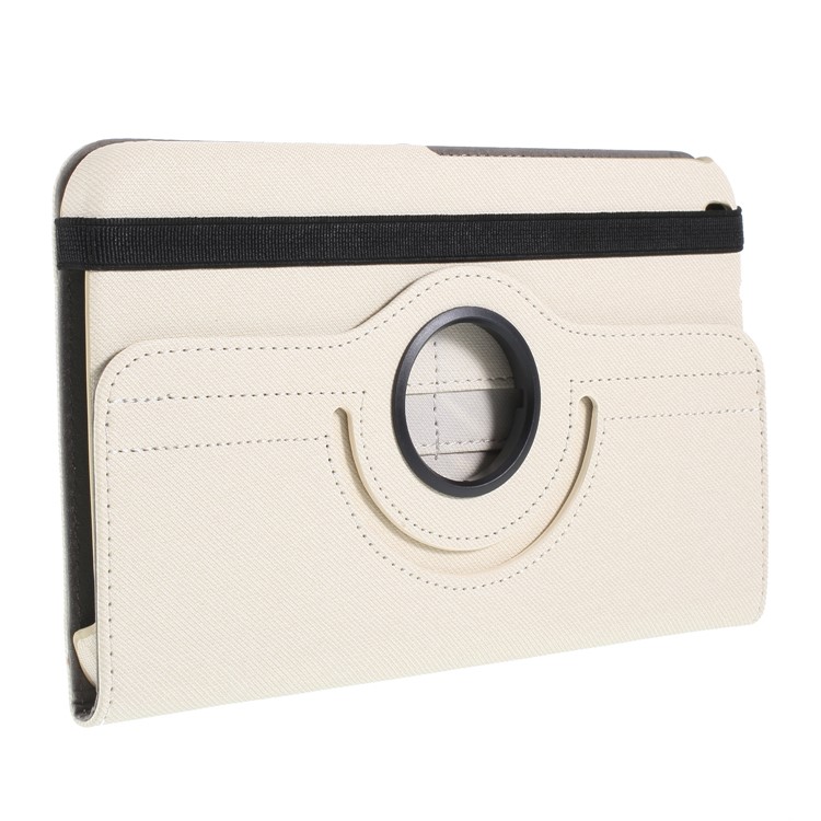 

Cloth Skin Rotary Stand Leather Case for Samsung Galaxy Tab 3 8.0 T310 T311 T315 - White