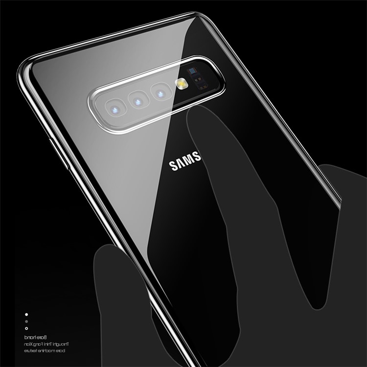 X-LEVEL Dawn Series Electroplated PC Protection Case for Samsung Galaxy S10 Plus - Black-4