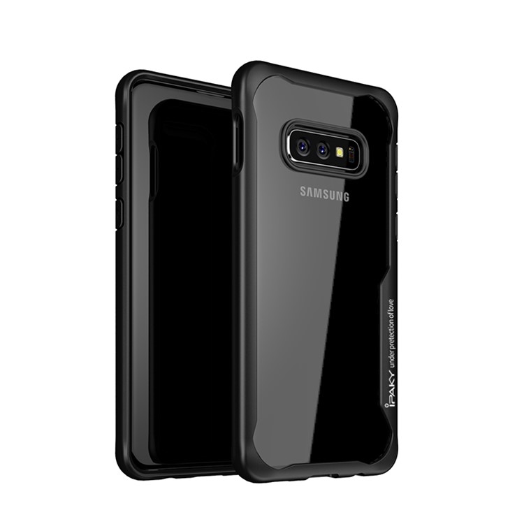 IPAKY Anti-drop PC + TPU Hybrid Shell Case for Samsung Galaxy S10e - Black-1