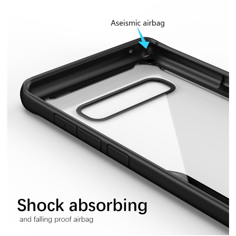 IPAKY Anti-drop PC + TPU Hybrid Shell Case for Samsung Galaxy S10e - Black-3