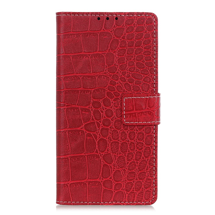 

Кожаный Кошелек-крокодил Для Samsung Galaxy A10 - Красный, Galaxy A10