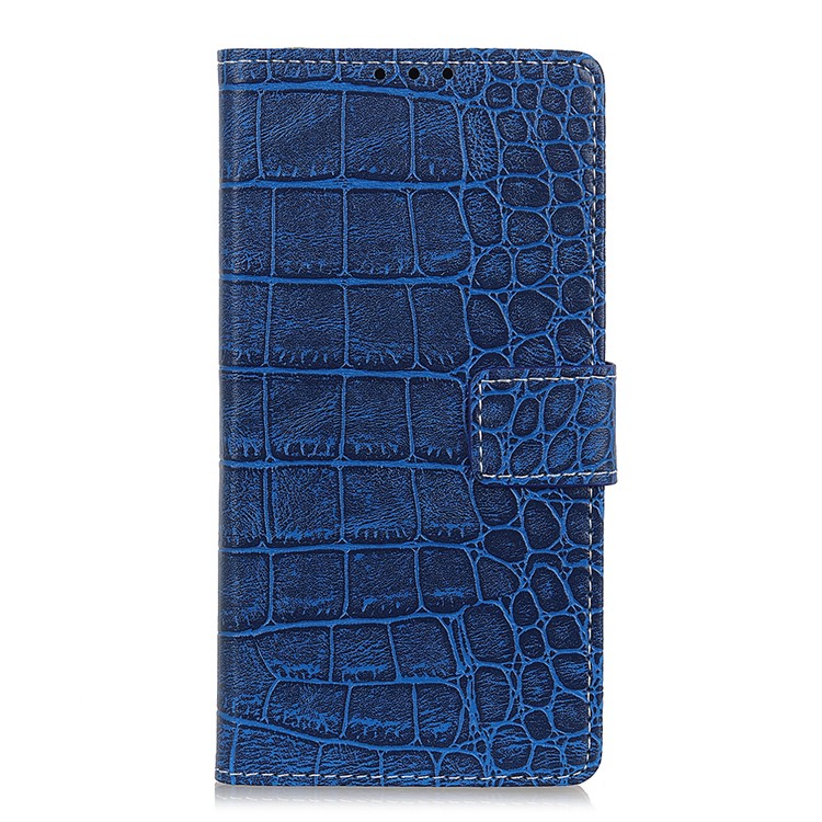 

Crocodile Texture Leather Wallet Case for Samsung Galaxy A10 - Blue, Galaxy A10