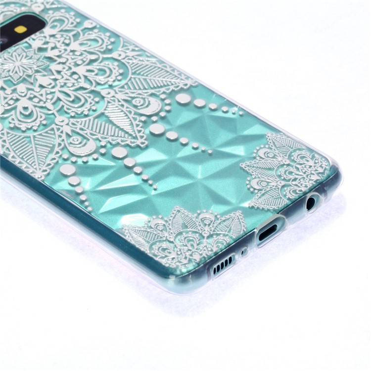 Embossed Pattern 3D Diamond Surface TPU Mobile Phone Cover for Samsung Galaxy S10 Plus - Mandala-4