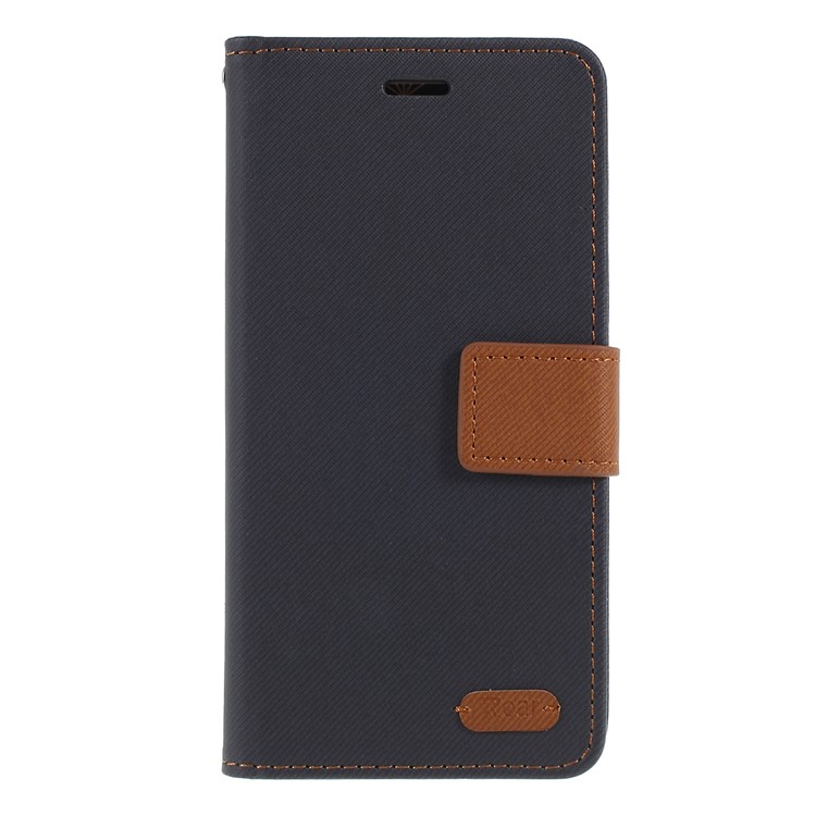 ROAR KOREA Twill Leather Wallet Stand Case for Samsung Galaxy S10e - Black-3