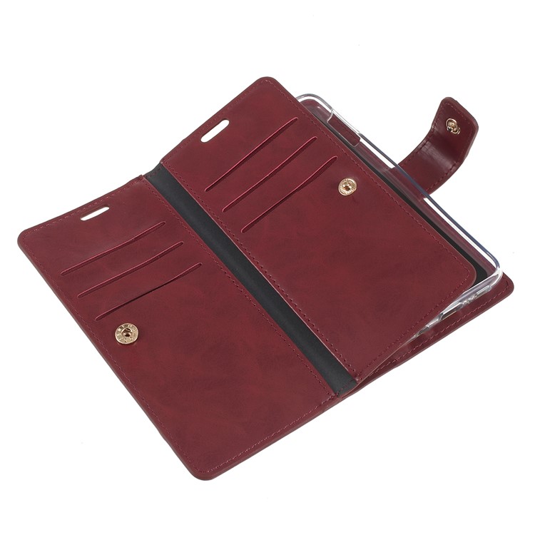 MERCURY GOOSPERY Mansoor Wallet Diary Leather Case for Samsung Galaxy S10e - Wine Red-3