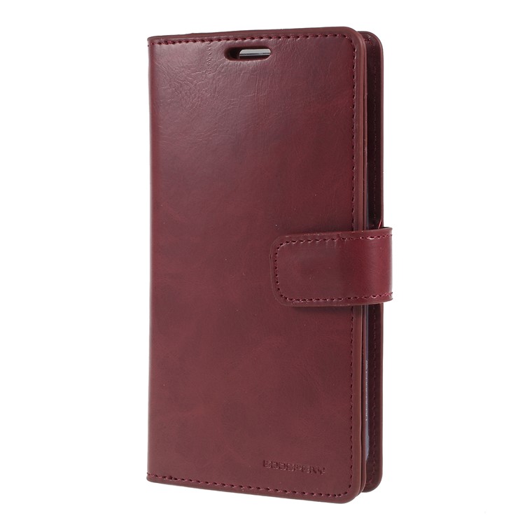 MERCURY GOOSPERY Mansoor Wallet Diary Leather Case for Samsung Galaxy S10e - Wine Red-4