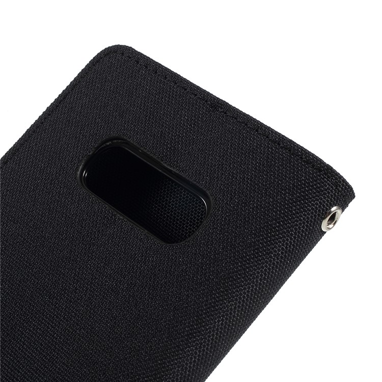 MERCURY GOOSPERY Canvas Diary Leather Wallet Case for Samsung Galaxy S10e - Black-5