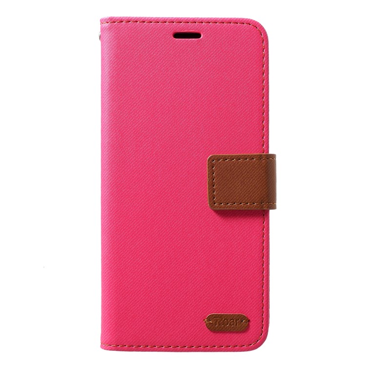 ROAR KOREA Twill Leather Wallet Stand Case for Samsung Galaxy S10 Plus - Rose-3