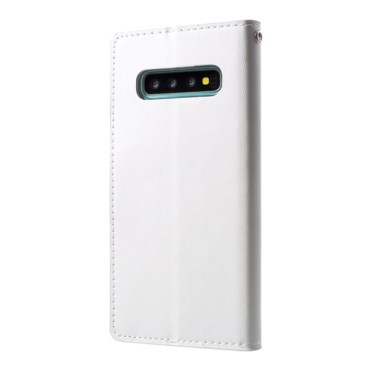 MERCURY GOOSPERY Sonata Diary Leather Wallet Cover for Samsung Galaxy S10 - White-3