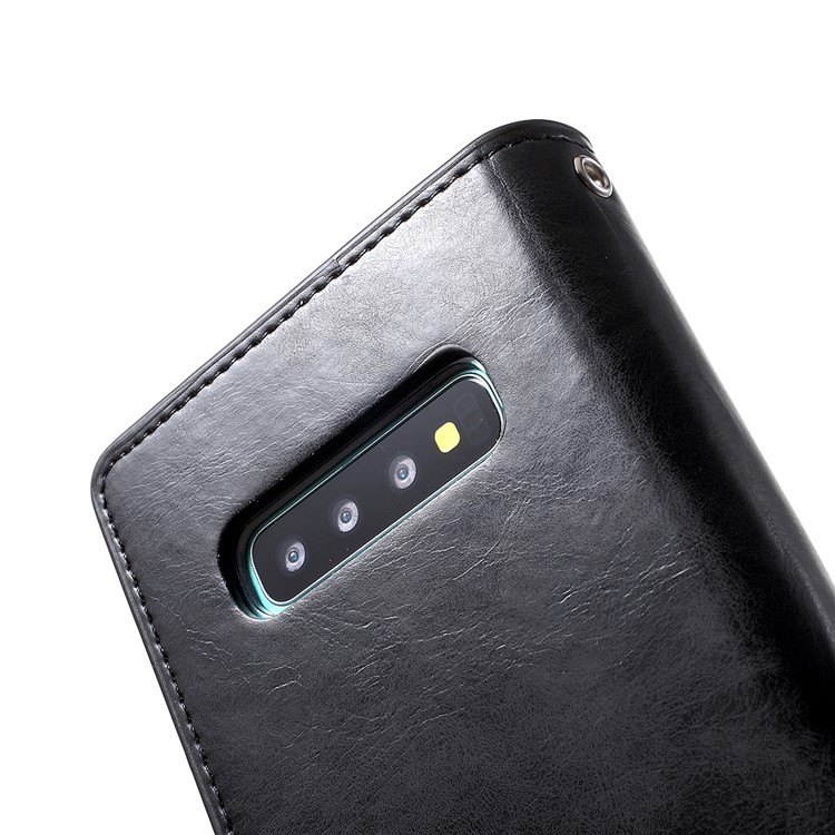 MERCURY GOOSPERY Mansoor Carteira Diário PU Capa De Couro Para Samsung Galaxy S10 Plus - Preto-8