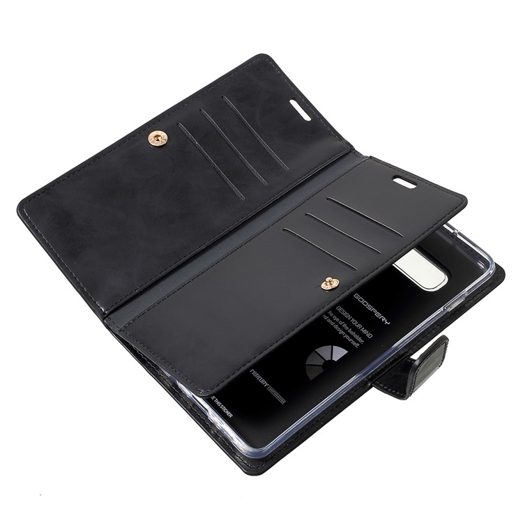 MERCURY GOOSPERY Mansoor Carteira Diário PU Capa De Couro Para Samsung Galaxy S10 Plus - Preto-9