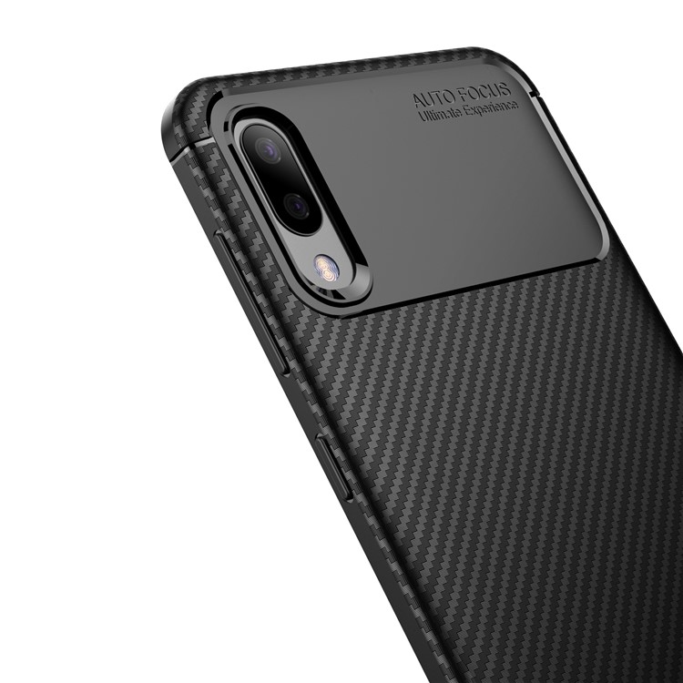 Carbon Fiber Texture TPU Shockproof Case Cover Samsung Galaxy M10 - Black-3