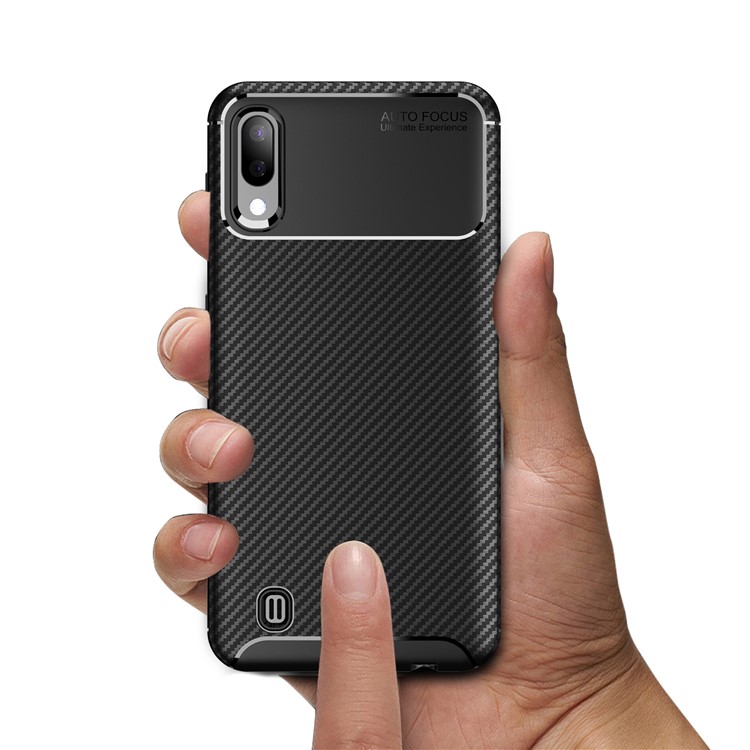 Carbon Fiber Texture TPU Shockproof Case Cover Samsung Galaxy M10 - Black-5