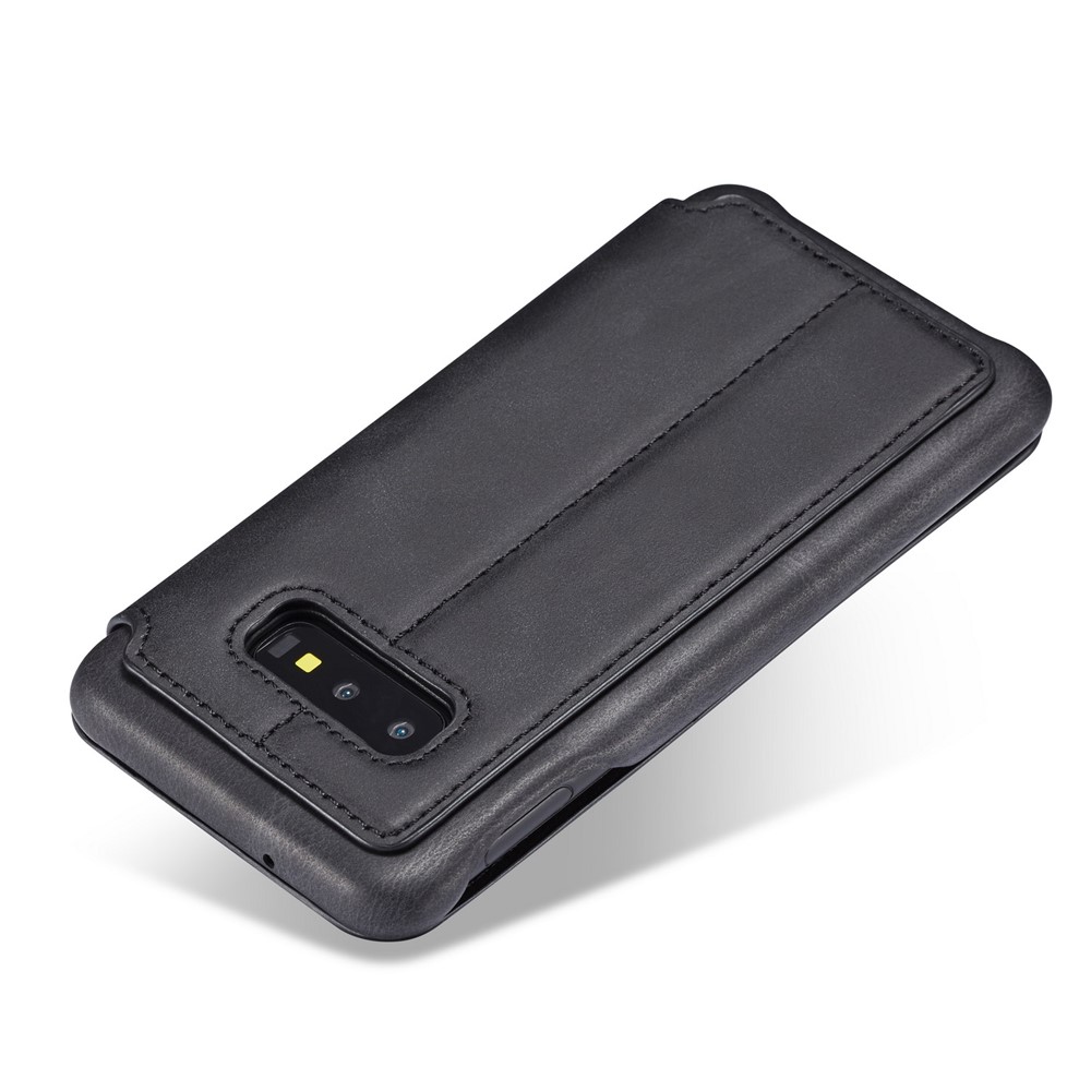 LC.IMEEKE Retro Style Leather Card Holder Case for Samsung Galaxy S10e - Black-6