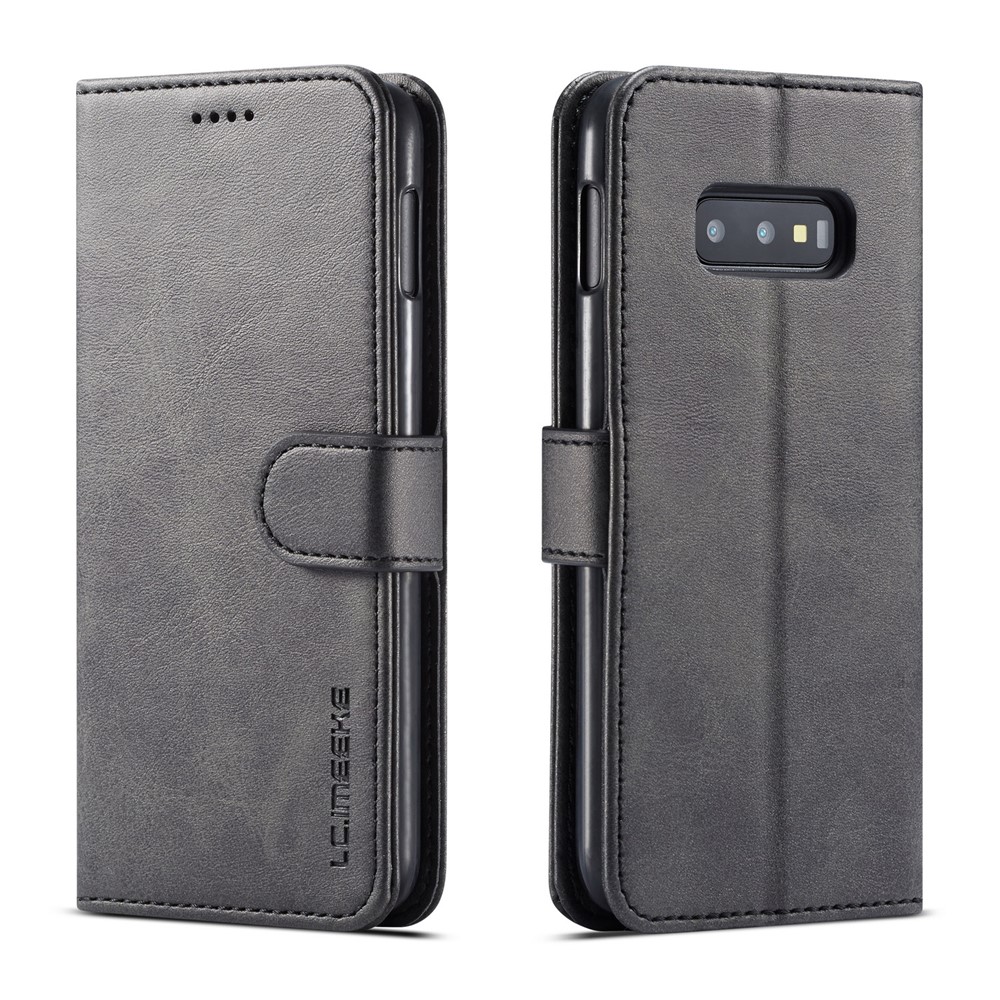 LC.IMEEKE Wallet Leather Stand Case for Samsung Galaxy S10e - Black-1