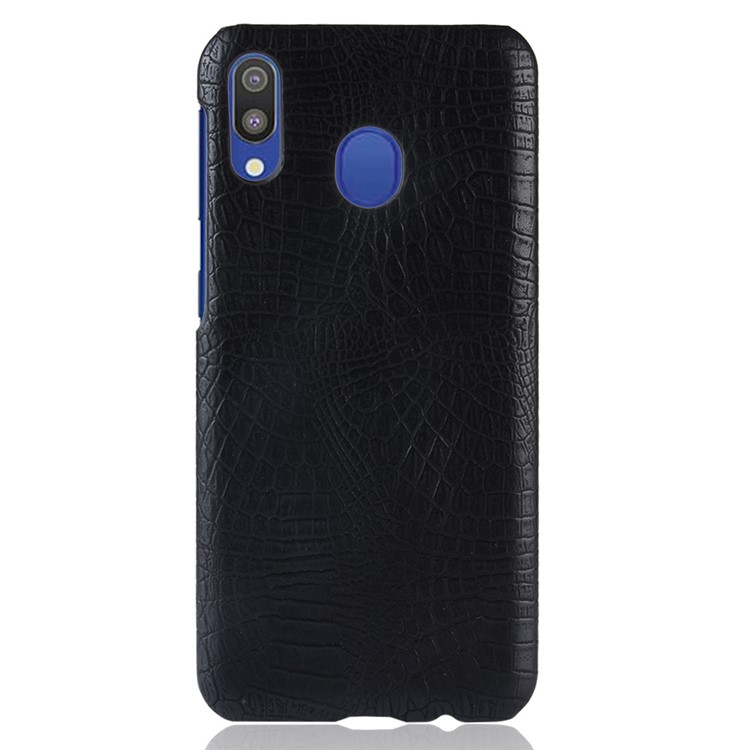 Crocodile Texture PU Leather Coated PC Shell Cover for Samsung Galaxy M20 - Black-3