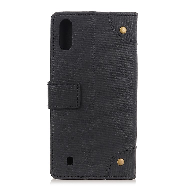 Wallet Leather Stand Case for Samsung Galaxy A10 - Black-3