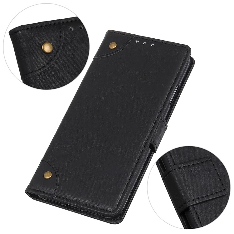 Wallet Leather Stand Case for Samsung Galaxy A10 - Black-8